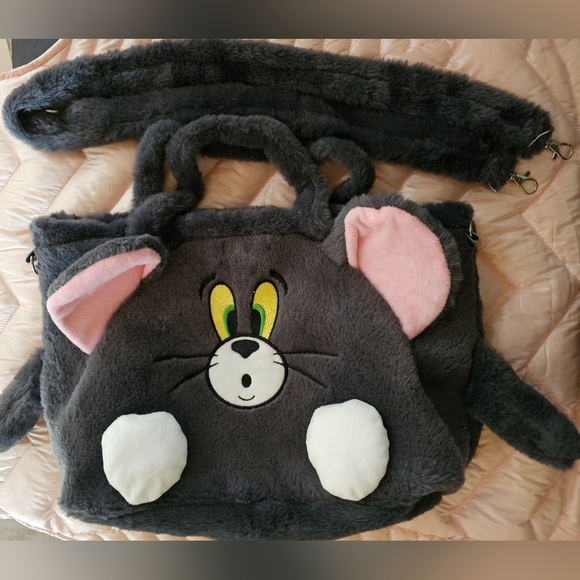Tom Cat Plush Shoulder / Crossbody Bag NWOT - Picture 6 of 9